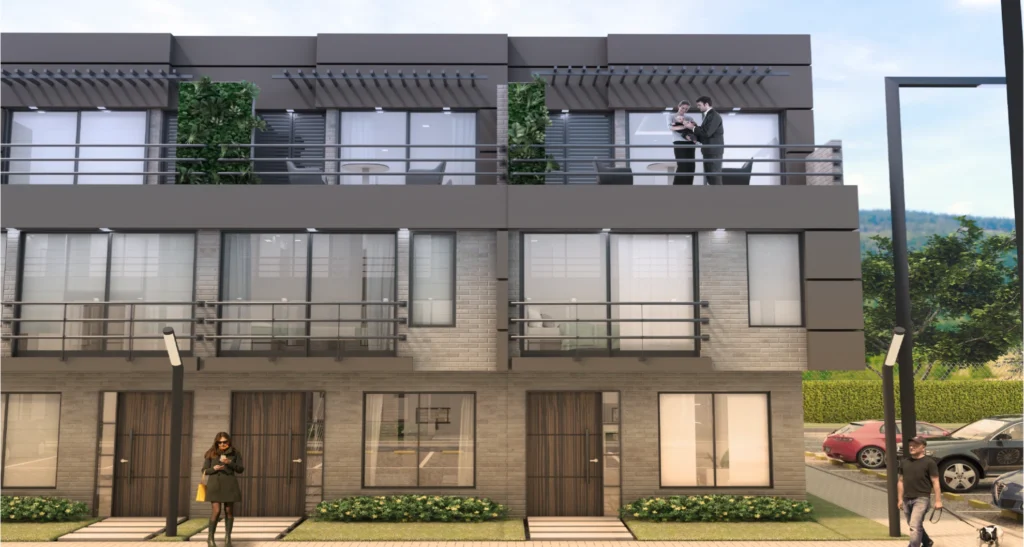 proyecto de vivienda campestre en la sabana de bogota chia santo domingo de fagua tipo de casa fachadas