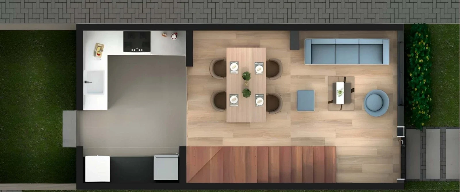 proyecto de vivienda campestre en la sabana de bogota chia santo domingo de fagua tipo de casa planta piso 1