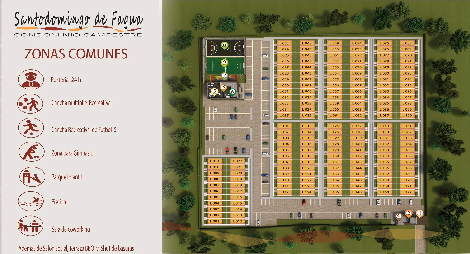 urbanismo proyecto condominio campestre en chia santo domingo de fagua